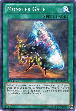Monster Gate (Starfoil) (Starfoil Rare) (BP01-EN079) - Battle Pack: Epic Dawn Unlimited