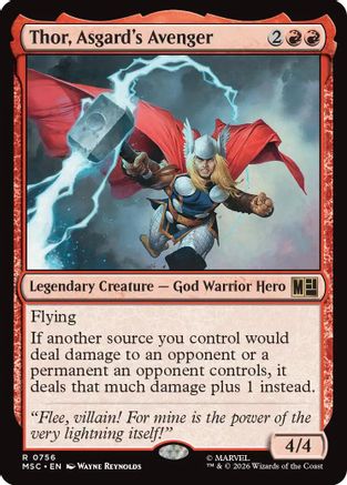 Thor, Asgard's Avenger (MSC-756) [Commander: Marvel Super Heroes] Foil
