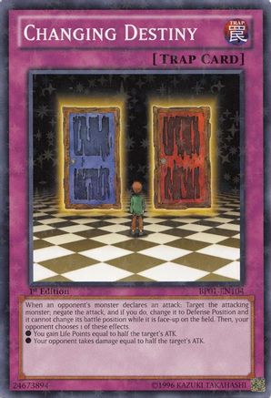 Changing Destiny (Starfoil) (Starfoil Rare) (BP01-EN104) - Battle Pack: Epic Dawn 1st Edition