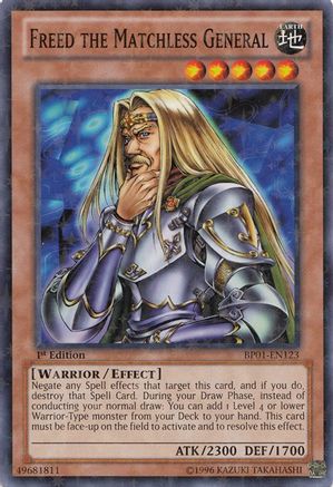 Freed the Matchless General (Starfoil) (Starfoil Rare) (BP01-EN123) - Battle Pack: Epic Dawn Unlimited