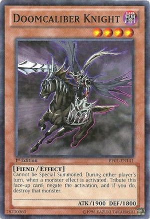 Doomcaliber Knight (Starfoil) (Starfoil Rare) (BP01-EN141) - Battle Pack: Epic Dawn 1st Edition