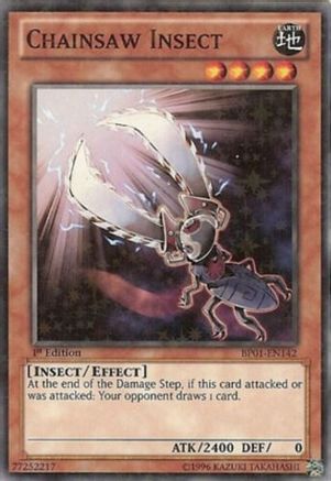 Chainsaw Insect (Starfoil) (Starfoil Rare) (BP01-EN142) - Battle Pack: Epic Dawn Unlimited