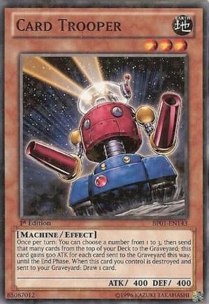 Card Trooper (Starfoil) (Starfoil Rare) (BP01-EN143) - Battle Pack: Epic Dawn 1st Edition
