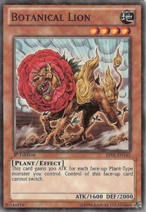 Botanical Lion (Starfoil) (Starfoil Rare) (BP01-EN145) - Battle Pack: Epic Dawn 1st Edition