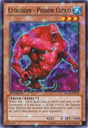 Cloudian - Poison Cloud (Starfoil) (Starfoil Rare) (BP01-EN193) - Battle Pack: Epic Dawn Unlimited