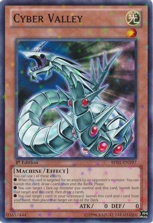 Cyber Valley (Starfoil) (Starfoil Rare) (BP01-EN197) - Battle Pack: Epic Dawn 1st Edition