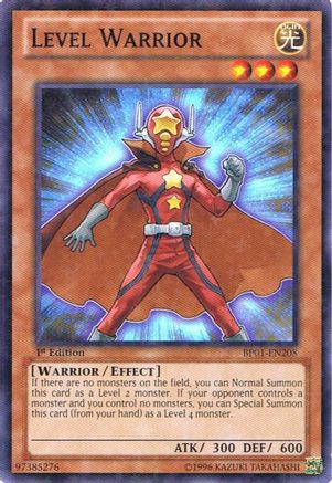 Level Warrior (Starfoil) (Starfoil Rare) (BP01-EN208) - Battle Pack: Epic Dawn Unlimited