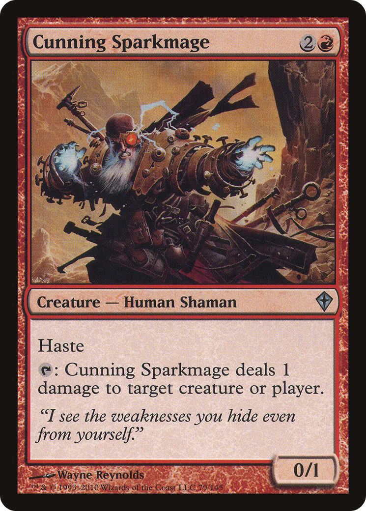 Cunning Sparkmage (WWK-079) [Worldwake]