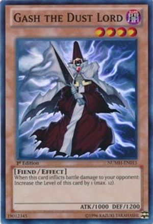 Gash the Dust Lord (Super Rare) (NUMH-EN015) - Number Hunters 1st Edition