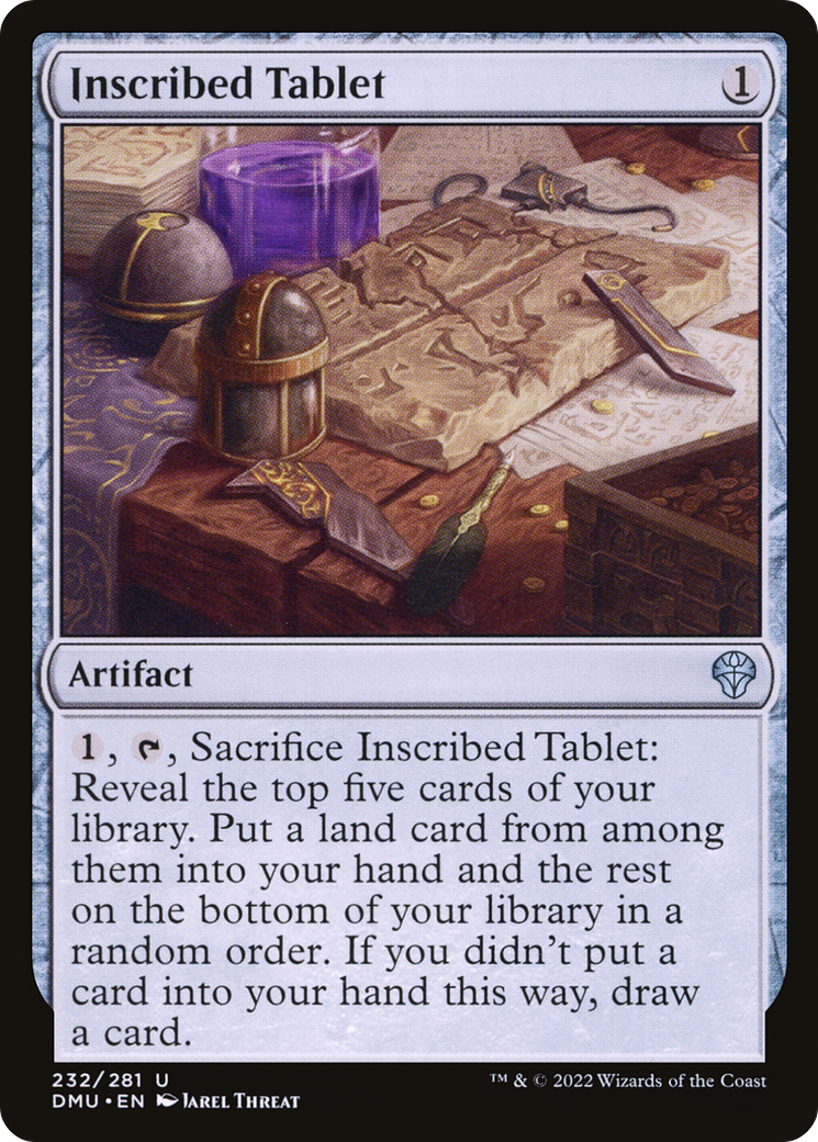 Inscribed Tablet (DMU-232) [Dominaria United] Foil