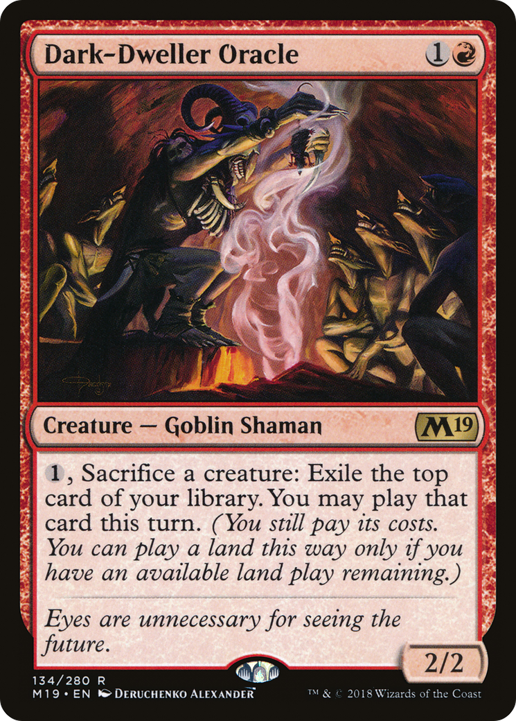 Dark-Dweller Oracle (M19-134) [Core Set 2019] Foil