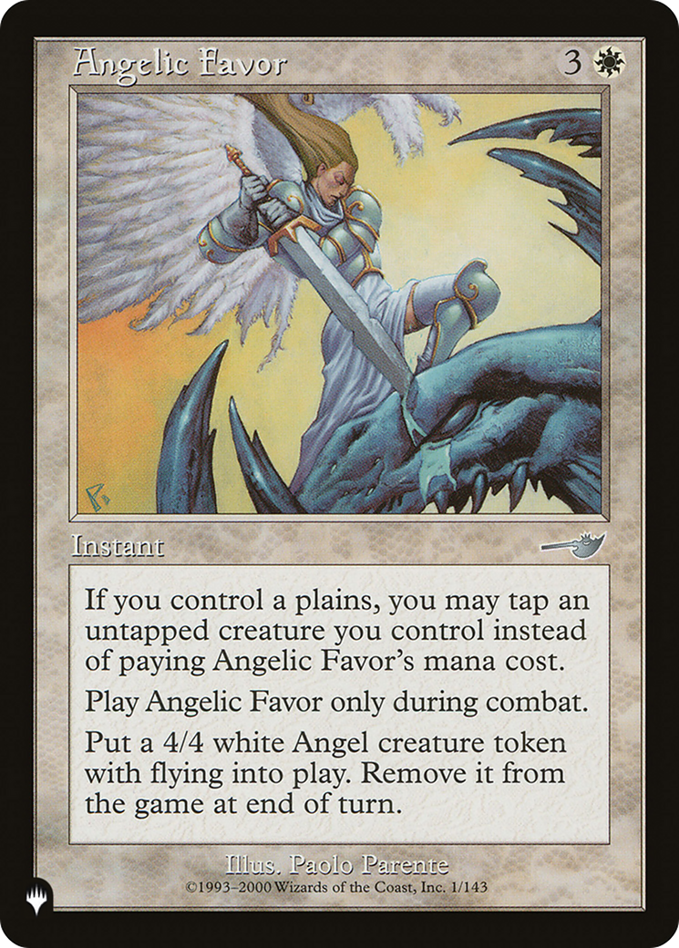 Angelic Favor (LIST-1/143) [The List]