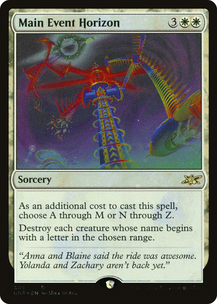 Main Event Horizon (Galaxy Foil) (UNF-305) [Unfinity] Foil