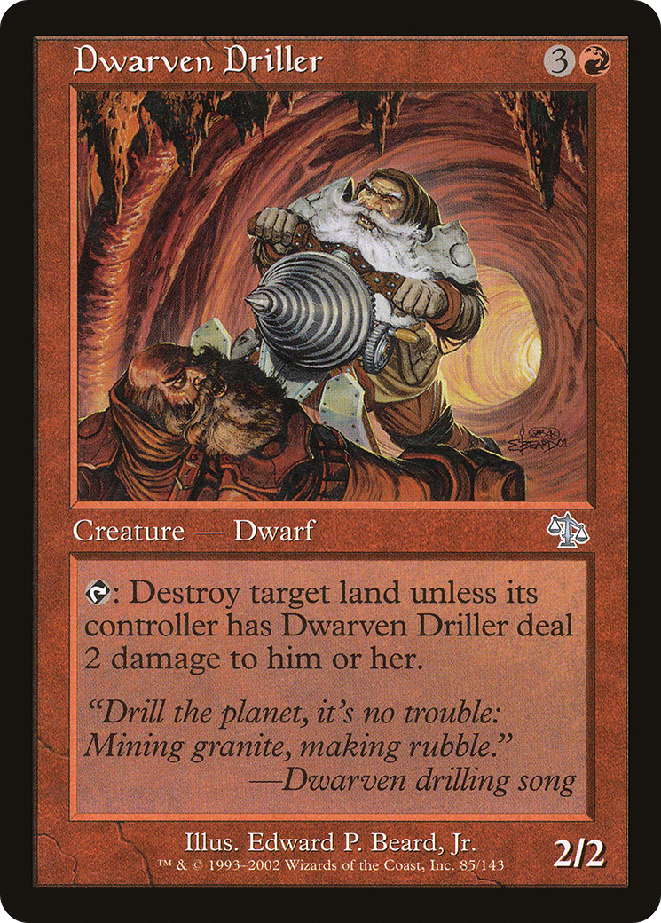Dwarven Driller (JUD-085) [Judgment] Foil