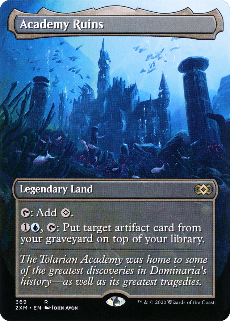 Academy Ruins (Borderless) (2XM-369) [Double Masters] Foil