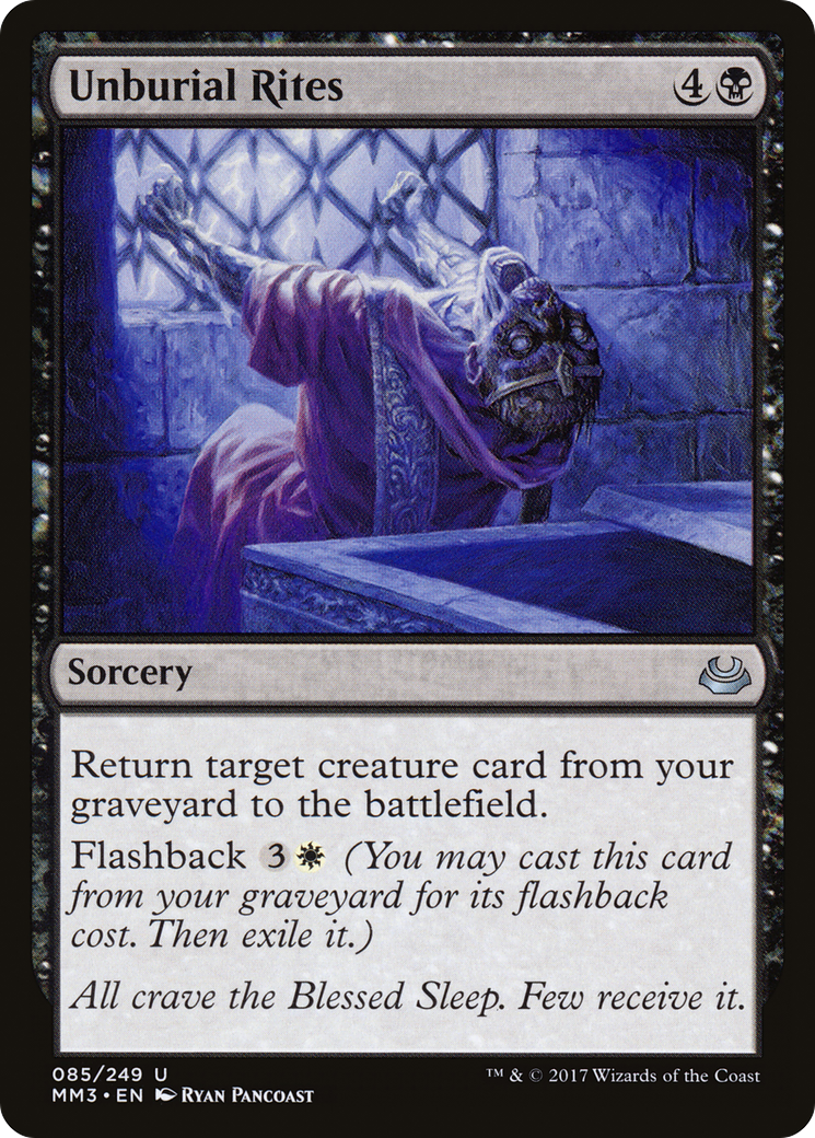 Unburial Rites (MM3-085) [Modern Masters 2017] Foil