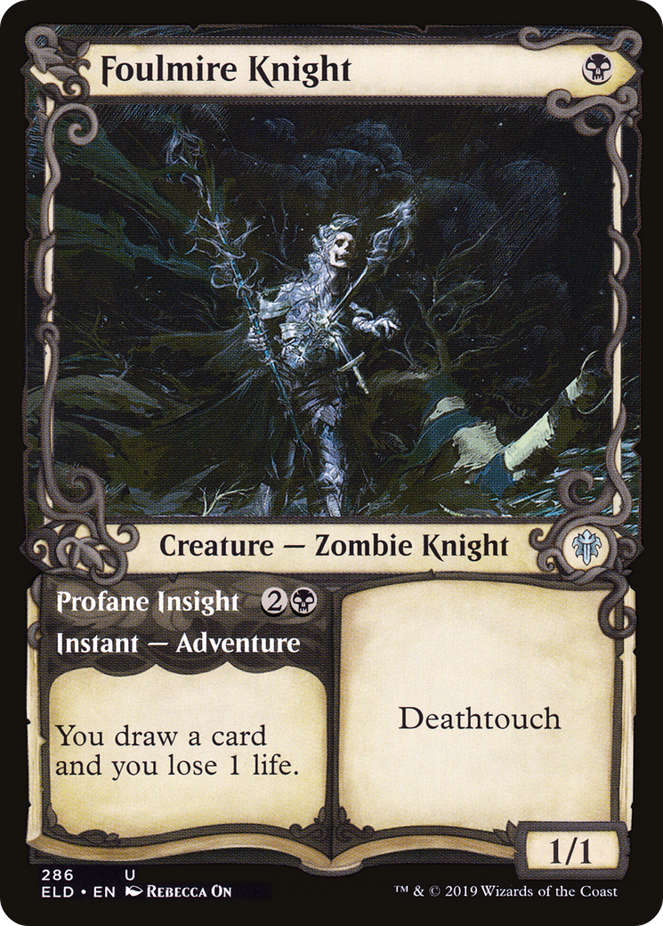 Foulmire Knight (Showcase) (ELD-286) [Throne of Eldraine]