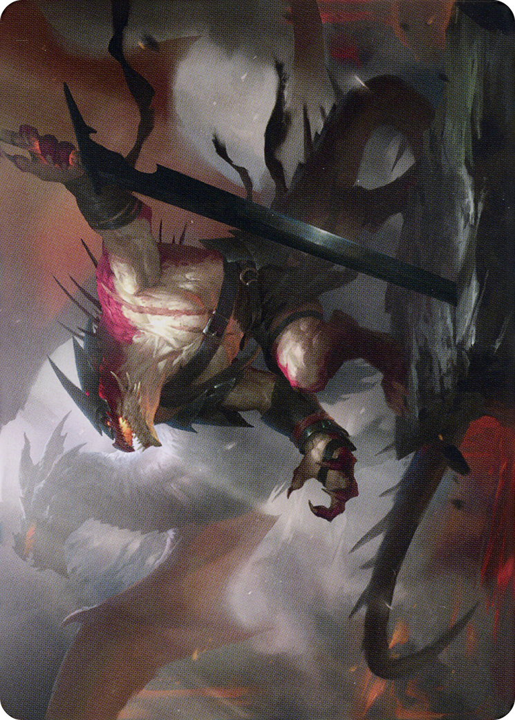 Rivaz of the Claw // Rivaz of the Claw (ADMU-053) (Borderless) [Dominaria United Art Series] Foil