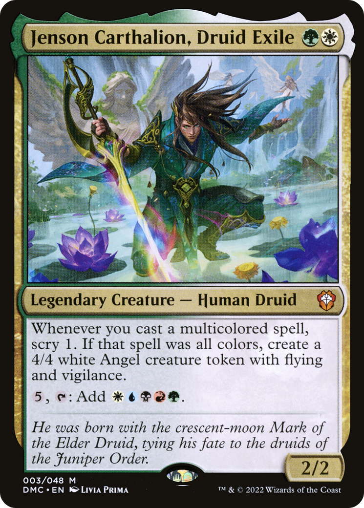 Jenson Carthalion, Druid Exile (DMC-003) [Dominaria United Commander] Foil
