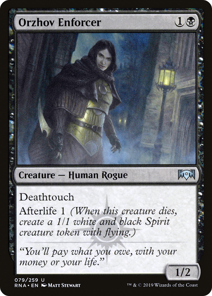 Orzhov Enforcer (RNA-079) [Ravnica Allegiance] Foil