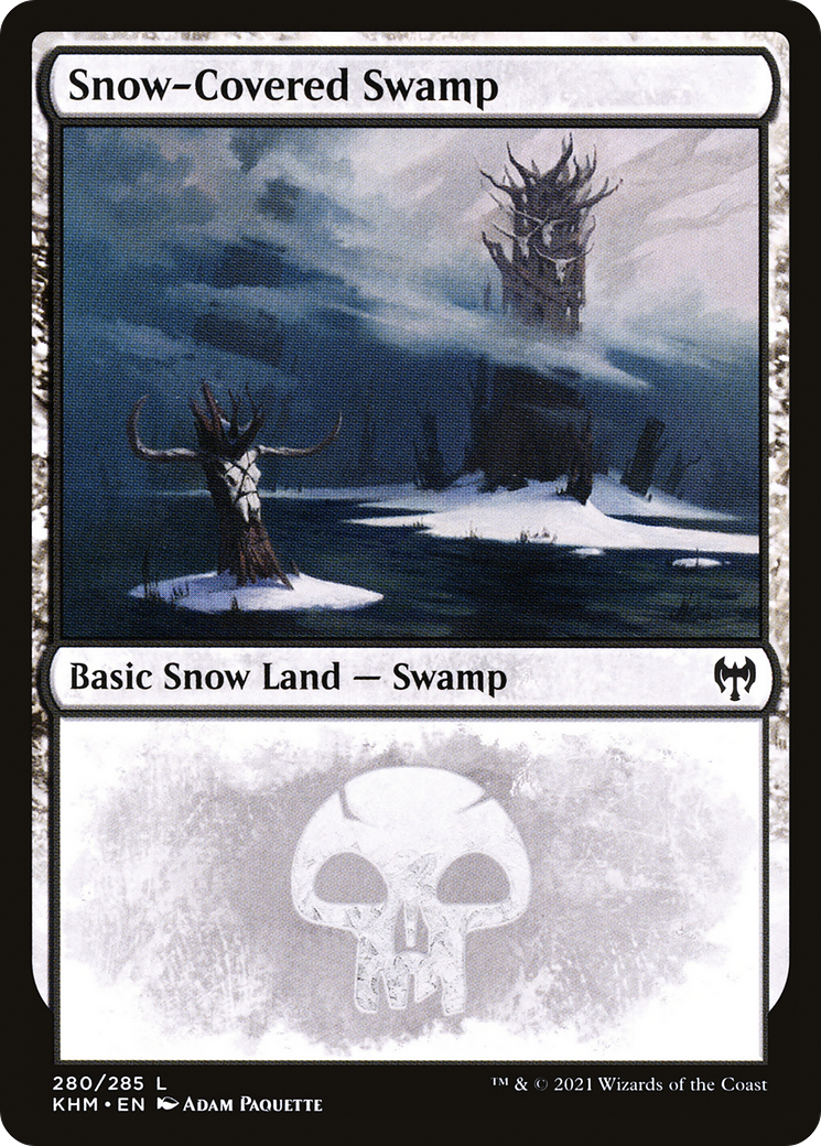 Snow-Covered Swamp (KHM-280) [Kaldheim] Foil