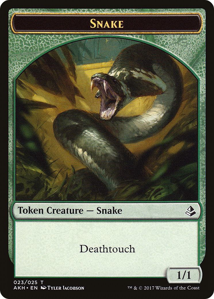 Snake Token (AKH-023) [Amonkhet Tokens] Foil