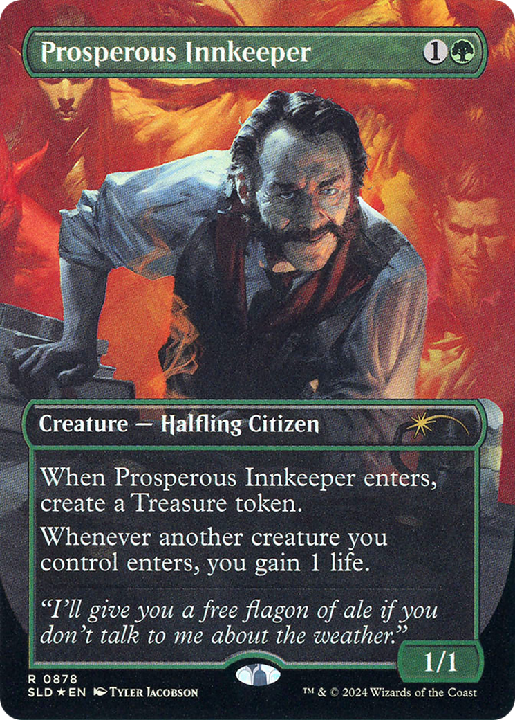 Prosperous Innkeeper (Rainbow Foil) (SLD-878) (Borderless) [Secret Lair Drop] Foil