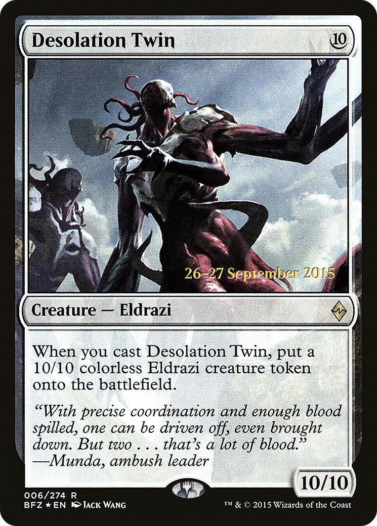 Desolation Twin (PRE-006) [Battle for Zendikar Promos] Foil