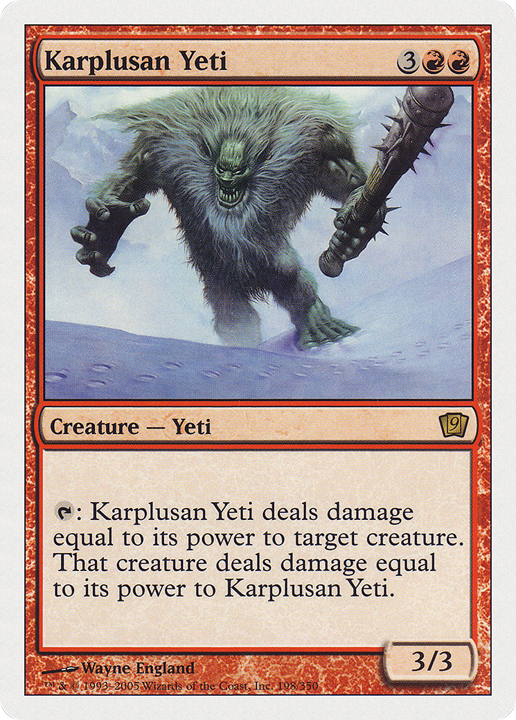 Karplusan Yeti (9ED-198) [9th Edition]