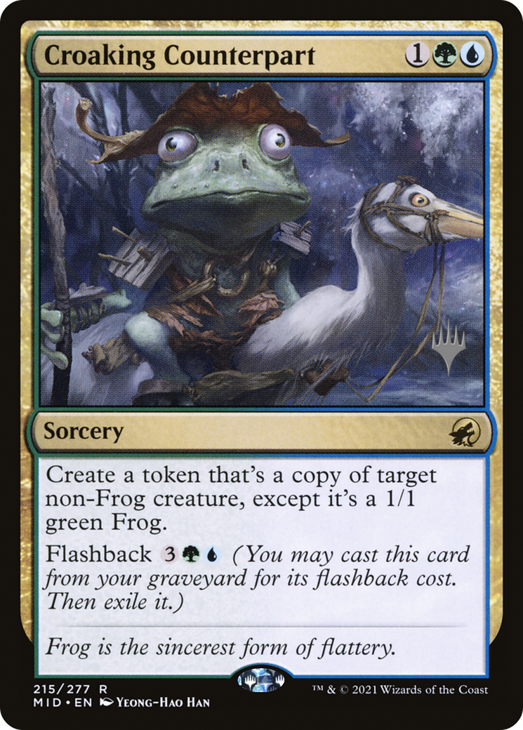 Croaking Counterpart (PPMID-215) [Promo Pack: Innistrad: Midnight Hunt Promos]