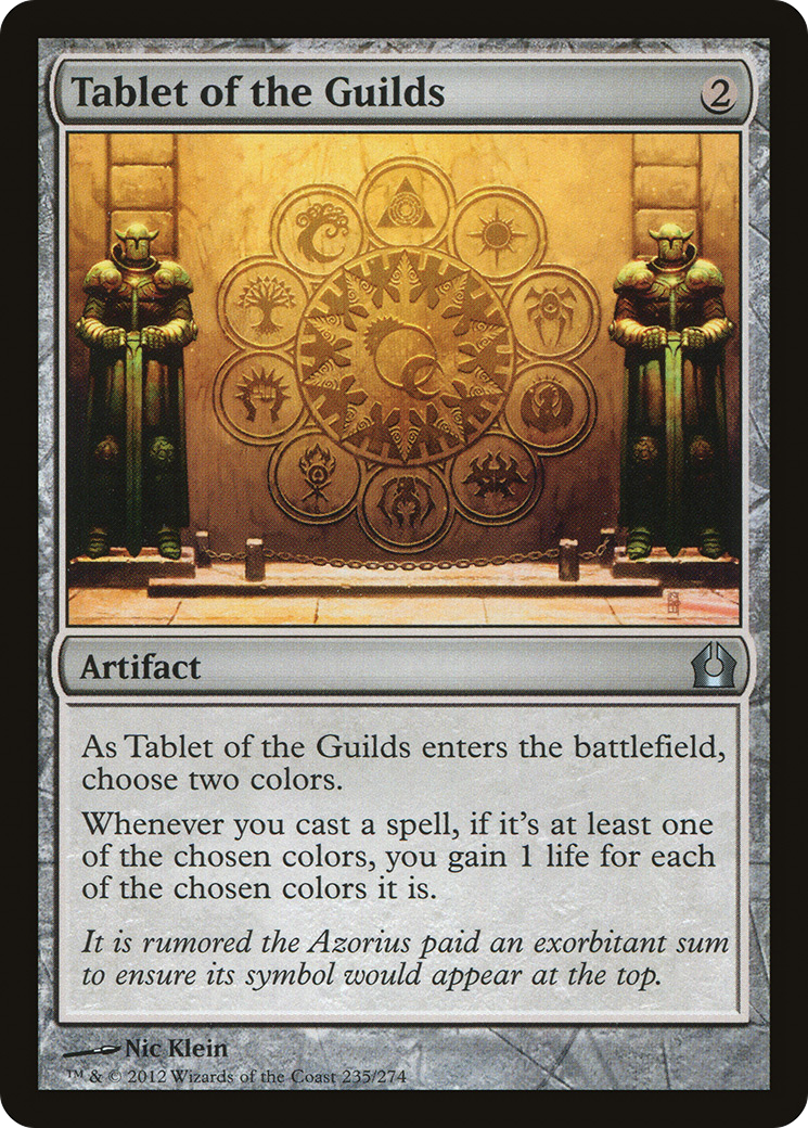 Tablet of the Guilds (RTR-235) [Return to Ravnica]