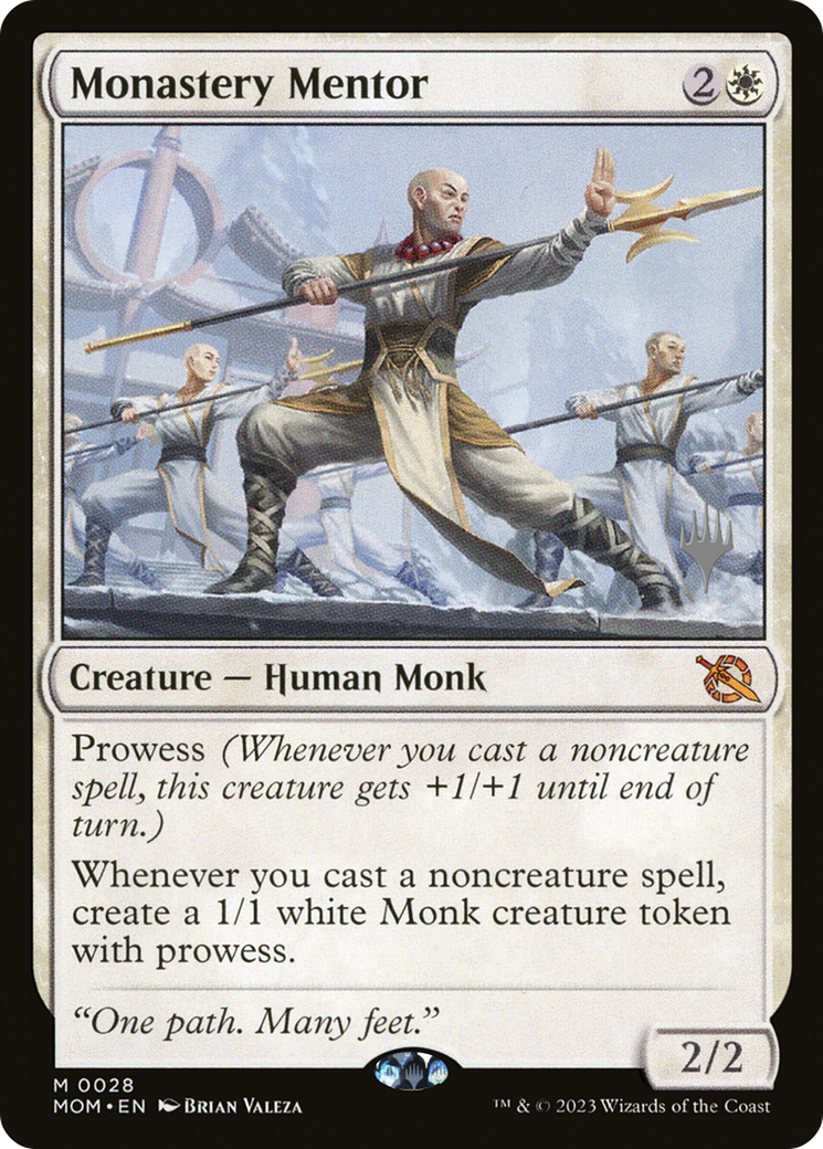 Monastery Mentor (PPMOM-028) [Promo Pack: March of the Machine Promos]