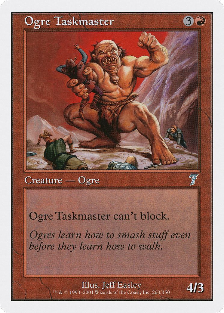 Ogre Taskmaster (7ED-203) [7th Edition] Foil