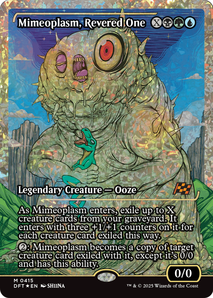 Mimeoplasm, Revered One (Showcase) (Fracture Foil) (DFT-415) [Aetherdrift] Foil