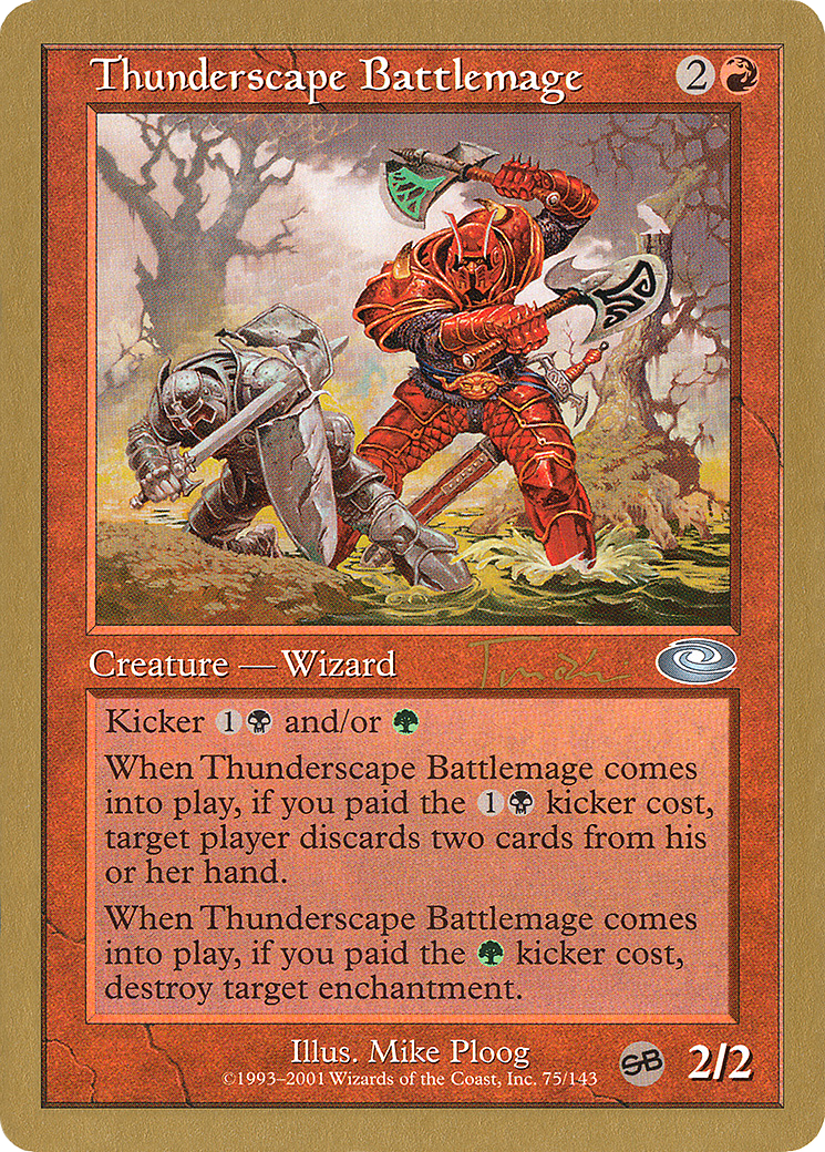 Thunderscape Battlemage - 2001 Jan Tomcani (PLS) [World Championship Decks 2001]