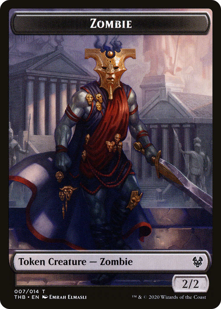 Zombie (TTHB-007) [Theros Beyond Death Tokens] Foil
