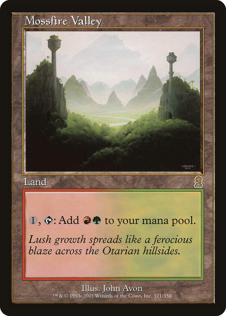 Mossfire Valley (ODY-321) [Odyssey] Foil