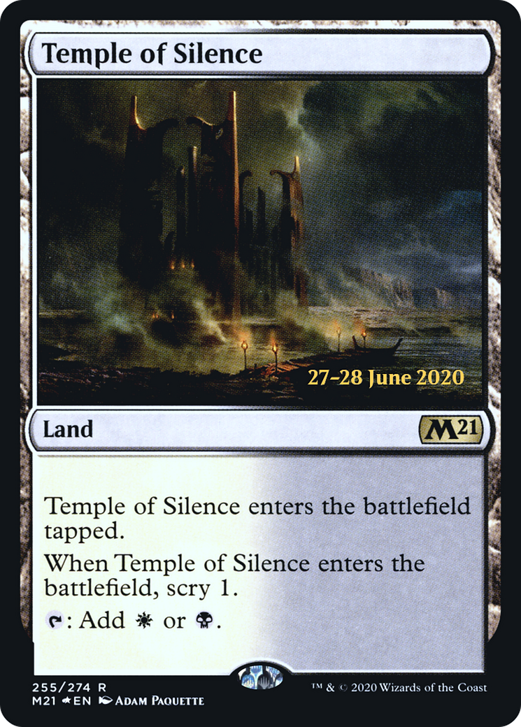 Temple of Silence (M21) (PRE-255) [Core Set 2021 Promos] Foil