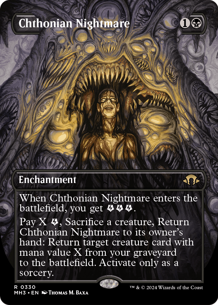 Chthonian Nightmare (Borderless) (MH3-330) [Modern Horizons 3]