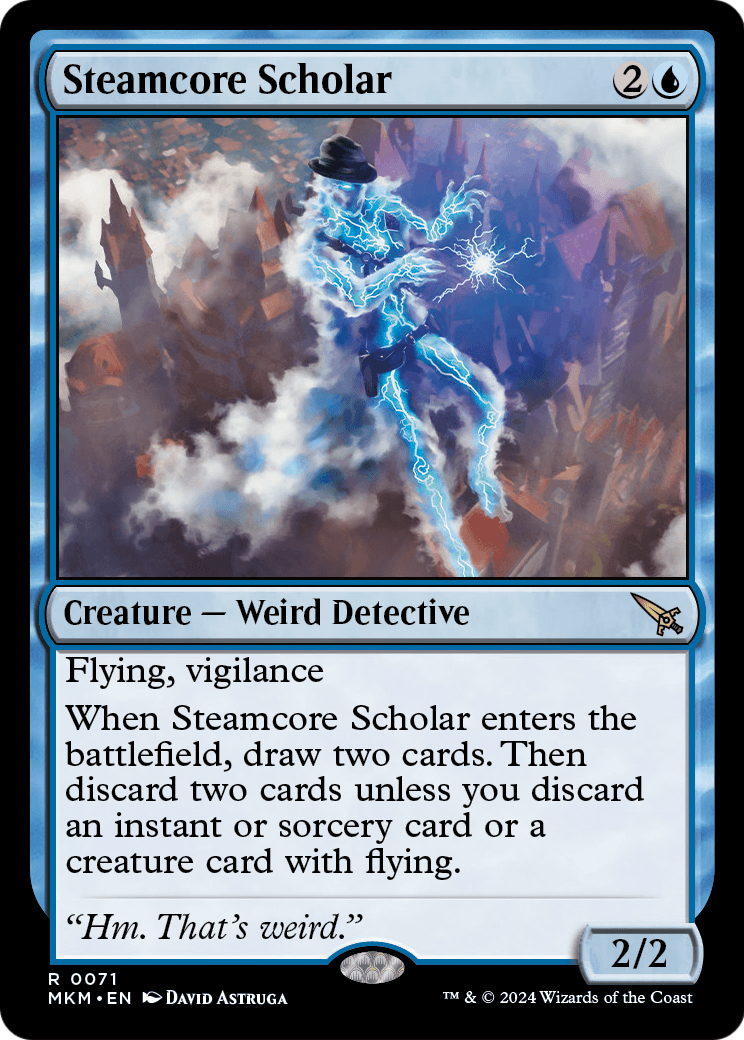 Steamcore Scholar (MKM-071) [Murders at Karlov Manor] Foil