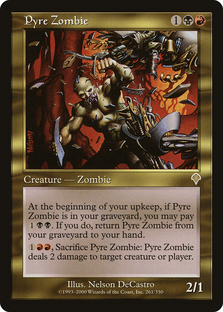 Pyre Zombie (INV-261) [Invasion] Foil