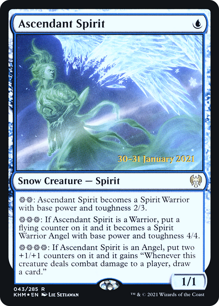 Ascendant Spirit (PRE-043) [Kaldheim Promos] Foil