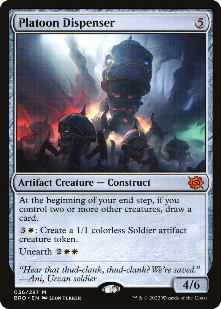 Platoon Dispenser (BRO-036) [The Brothers' War] Foil