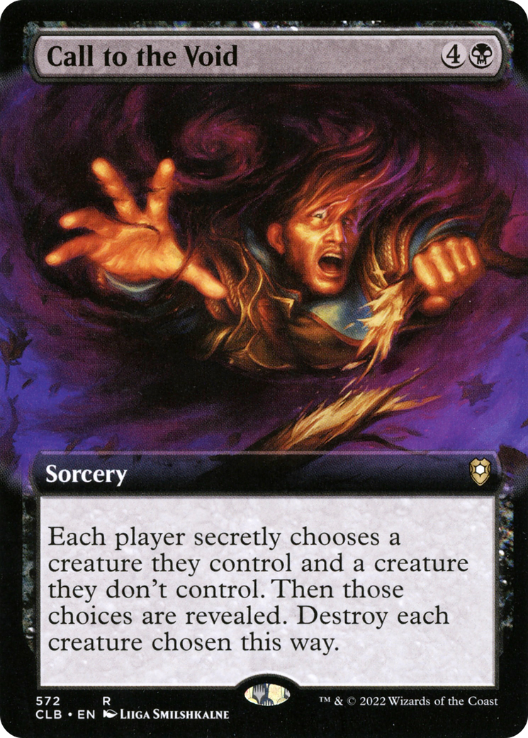 Call to the Void - Foil - Extended Art [Commander Legends: Battle for Baldur's Gate]