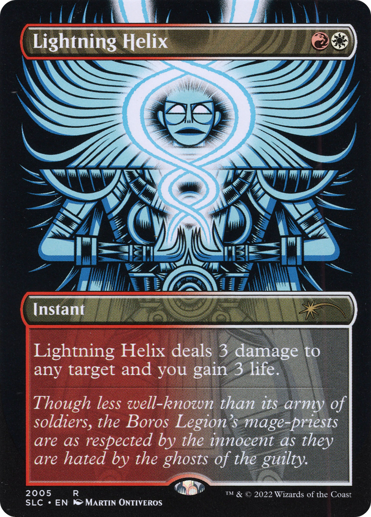 Lightning Helix (SLC-2005) (Borderless) [Secret Lair Countdown Kit] Foil