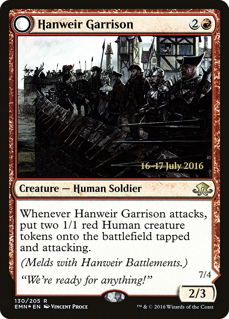 Hanweir Garrison (PRE-130) [Eldritch Moon Promos] Foil