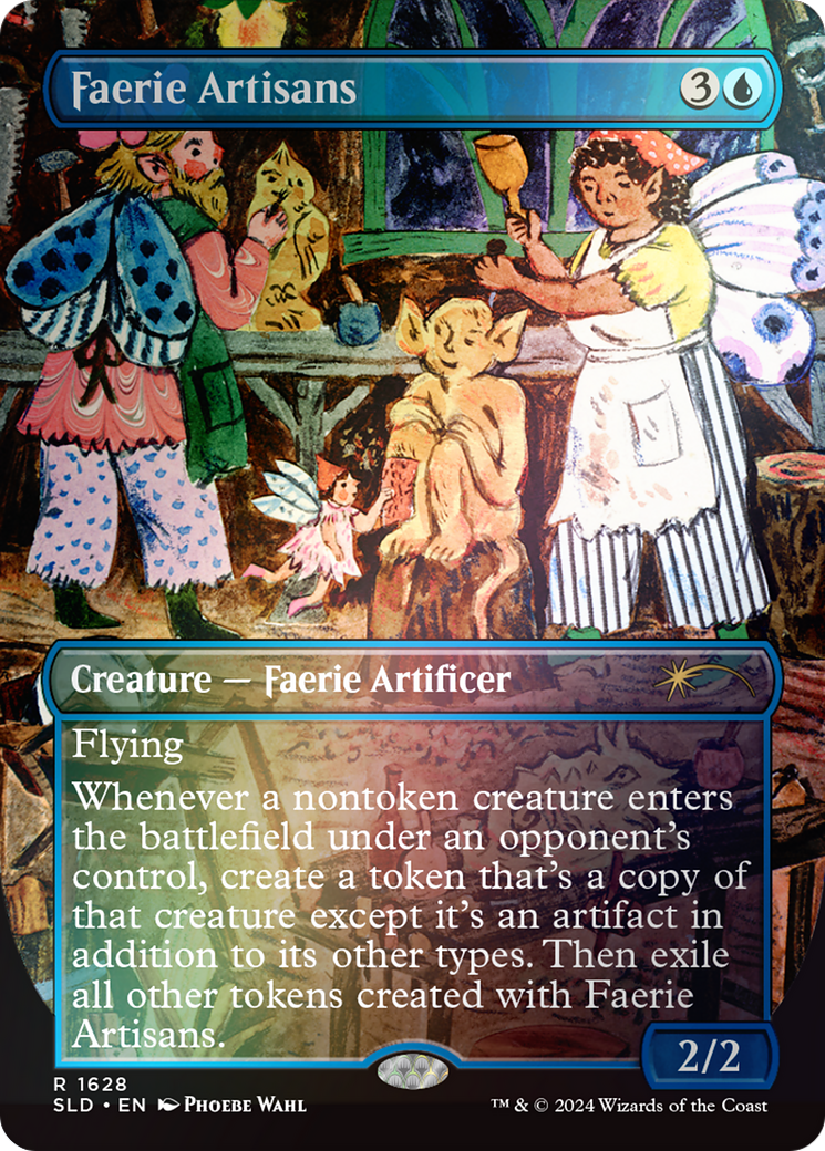 Faerie Artisans (Rainbow Foil) (SLD-1628) (Borderless) [Secret Lair Drop] Foil
