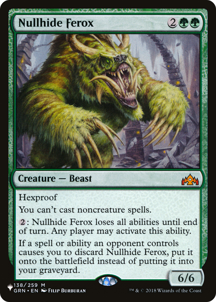 Nullhide Ferox (LIST-138/259) [The List]