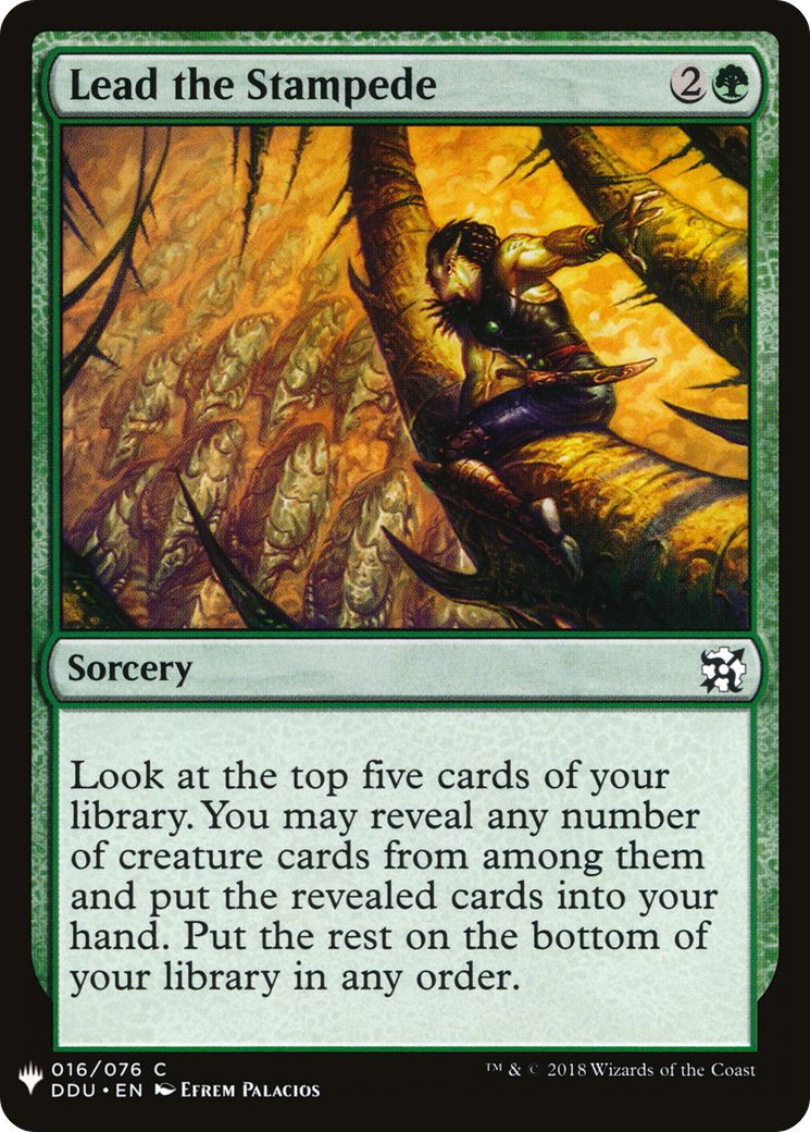 Lead the Stampede (LIST-016) [The List]
