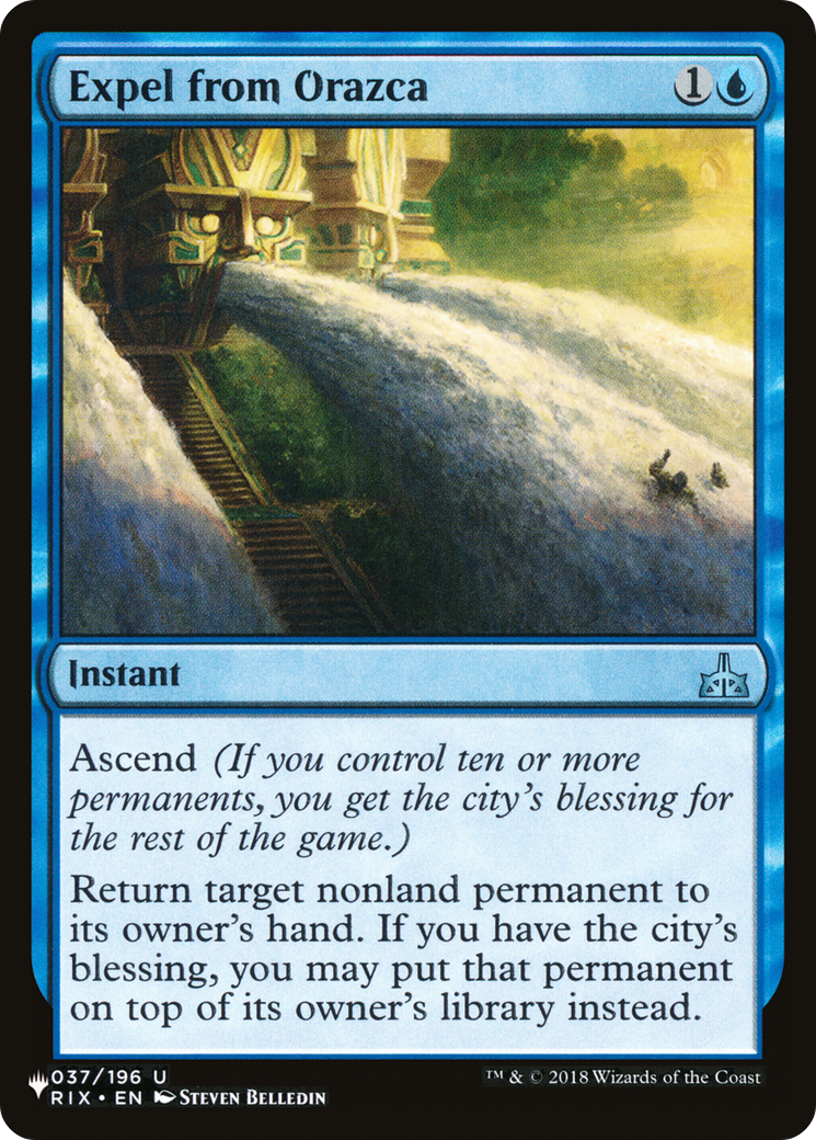 Expel from Orazca (LIST-037/196) [The List]